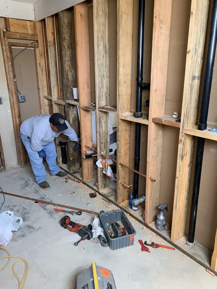 Commercial rough-in plumbing for Water Heater Replacement in Leektown